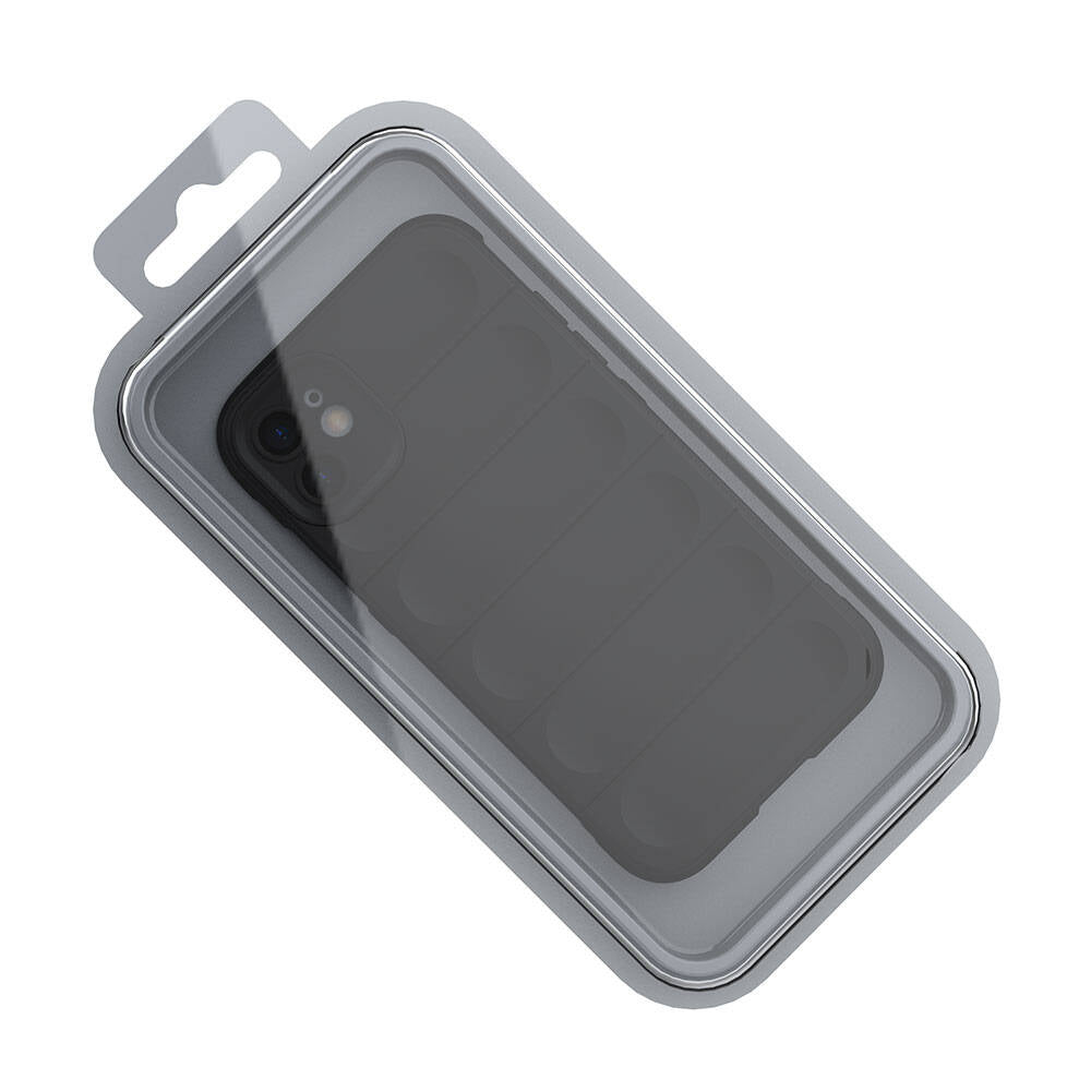 Apple iPhone 11 Kılıf Esnek TPU Oyuklu Arka Yüzey Tasarımlı Zore Etnik Silikon Kapak Koyu Yeşil