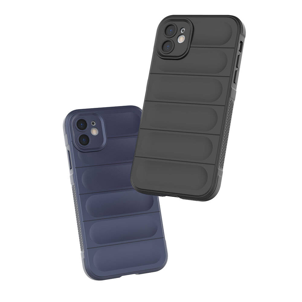 Apple iPhone 11 Kılıf Esnek TPU Oyuklu Arka Yüzey Tasarımlı Zore Etnik Silikon Kapak Koyu Yeşil