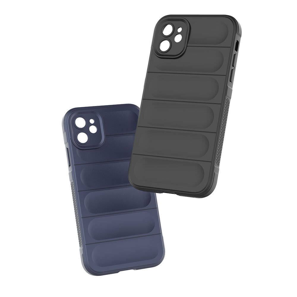Apple iPhone 11 Kılıf Esnek TPU Oyuklu Arka Yüzey Tasarımlı Zore Etnik Silikon Kapak Koyu Yeşil