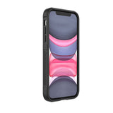 Apple iPhone 11 Kılıf Esnek TPU Oyuklu Arka Yüzey Tasarımlı Zore Etnik Silikon Kapak Koyu Yeşil
