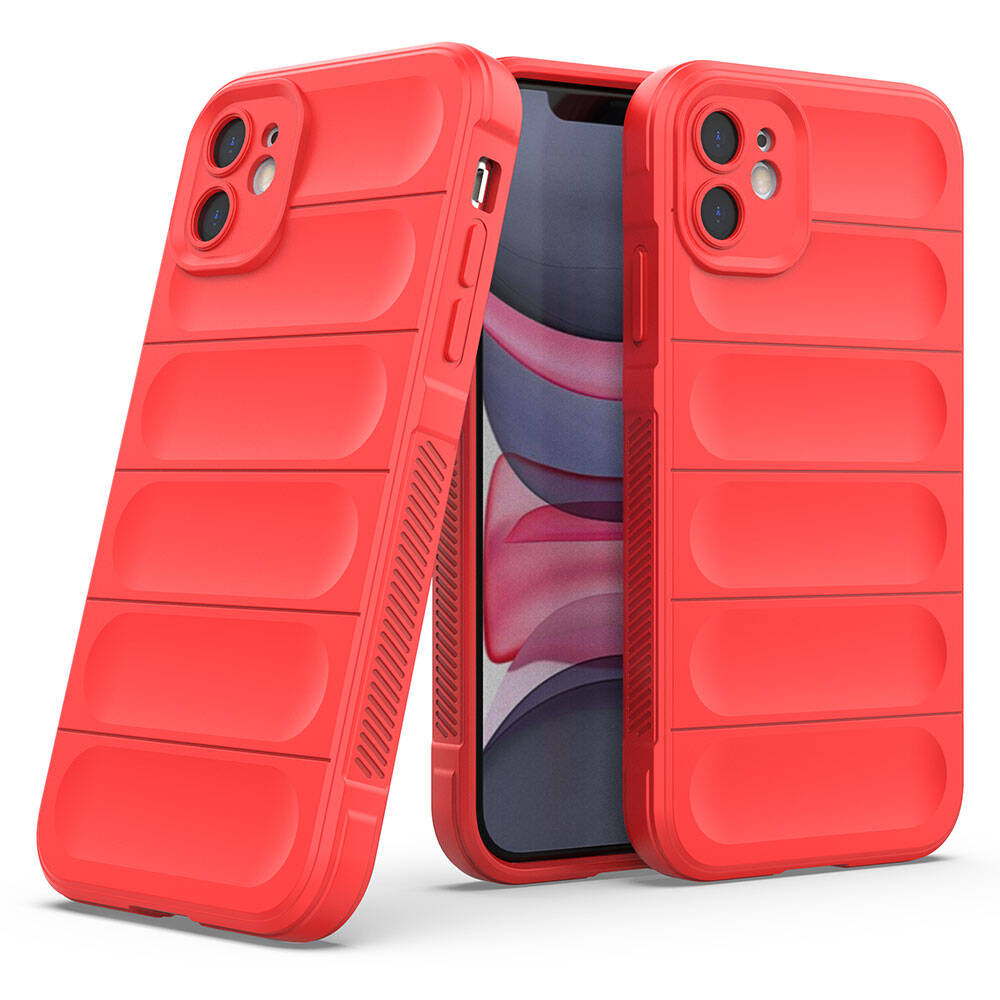 Apple iPhone 11 Kılıf Esnek TPU Oyuklu Arka Yüzey Tasarımlı Zore Etnik Silikon Kapak Koyu Yeşil