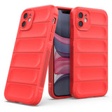 Apple iPhone 11 Kılıf Esnek TPU Oyuklu Arka Yüzey Tasarımlı Zore Etnik Silikon Kapak Koyu Yeşil