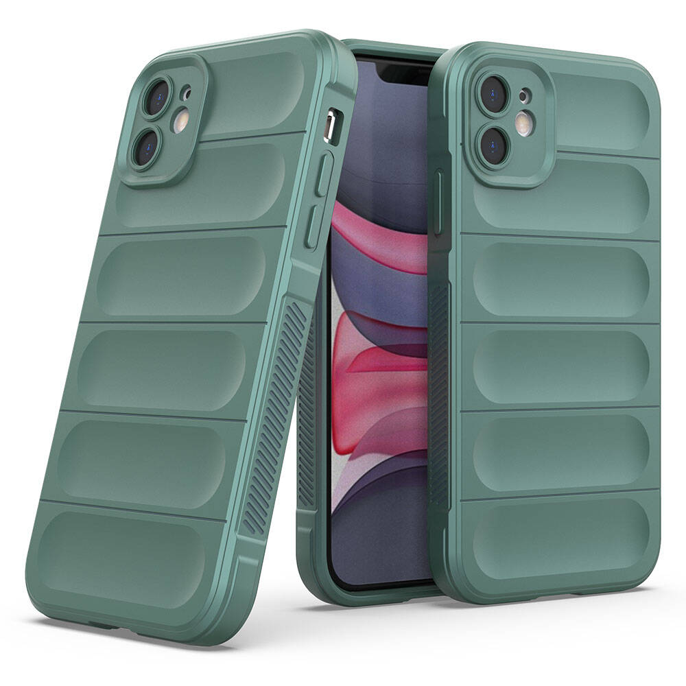 Apple iPhone 11 Kılıf Esnek TPU Oyuklu Arka Yüzey Tasarımlı Zore Etnik Silikon Kapak Lacivert