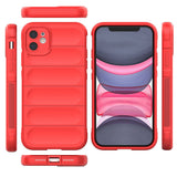 Apple iPhone 11 Kılıf Esnek TPU Oyuklu Arka Yüzey Tasarımlı Zore Etnik Silikon Kapak Koyu Yeşil