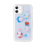 Apple iPhone 11 Kılıf Kabartma Figürlü Parlak Zore Minimini Silikon Kapak Pembe