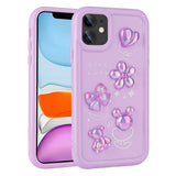 Apple iPhone 11 Kılıf Kabartma Figürlü Parlak Zore Toys Silikon Kapak Beyaz