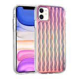Apple iPhone 11 Kılıf Kabartmalı Dalga Tasarımlı Silikon Zore İsmira Kapak NO9