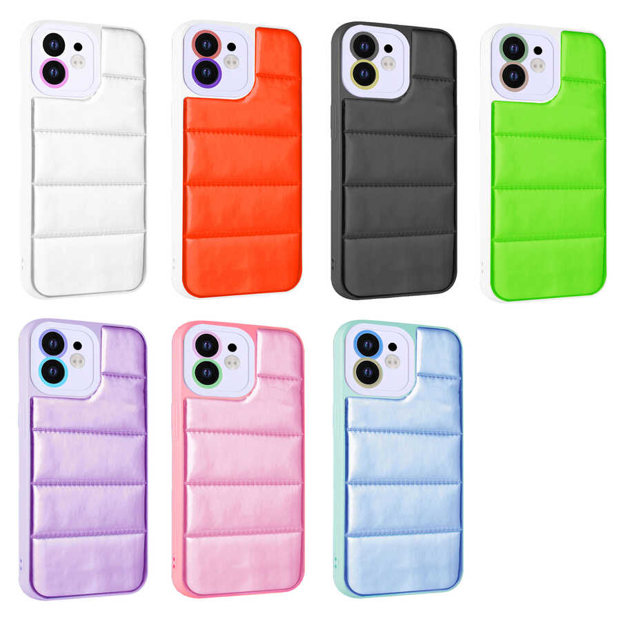 Apple iPhone 11 Kılıf Kamera Korumalı Airbagli Renkli Zore Seksek Kapak Pembe