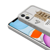 Apple iPhone 11 Kılıf Kamera Korumalı Baskılı Arka Yüzey Zore Klas Kapak Koyu Kahve