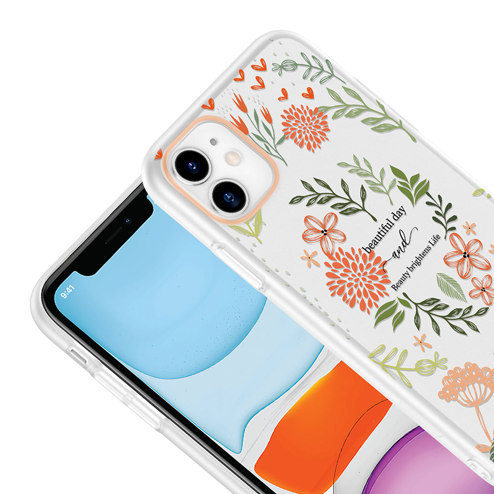 Apple iPhone 11 Kılıf Kamera Korumalı Desenli Zore Klip Kapak Beautiful