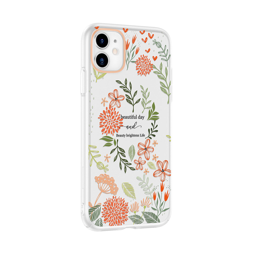 Apple iPhone 11 Kılıf Kamera Korumalı Desenli Zore Klip Kapak Beautiful