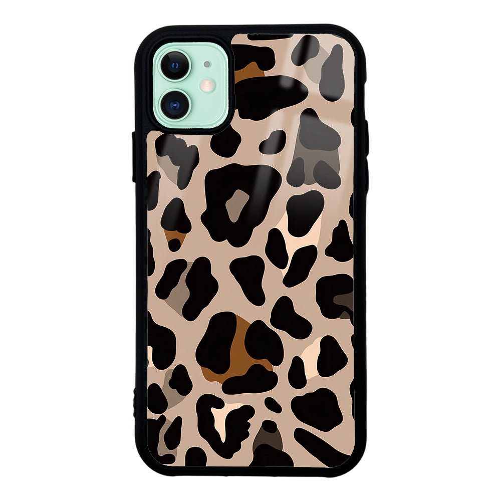 Apple iPhone 11 Kılıf Kamera Korumalı Desenli Zore Lusi Kapak Kahve Leopar
