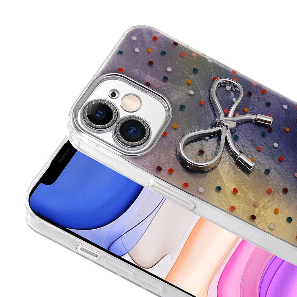 Apple iPhone 11 Kılıf Kamera Korumalı Figürlü Zore Ponti Silikon Kapak Açık Pembe