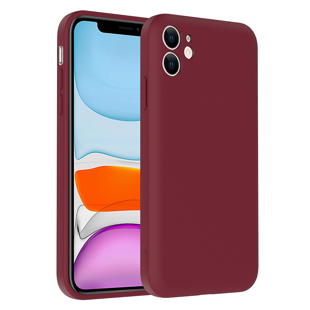 Apple iPhone 11 Kılıf Kamera Korumalı Kartlık Hazneli Zore Vitra Kapak Gri