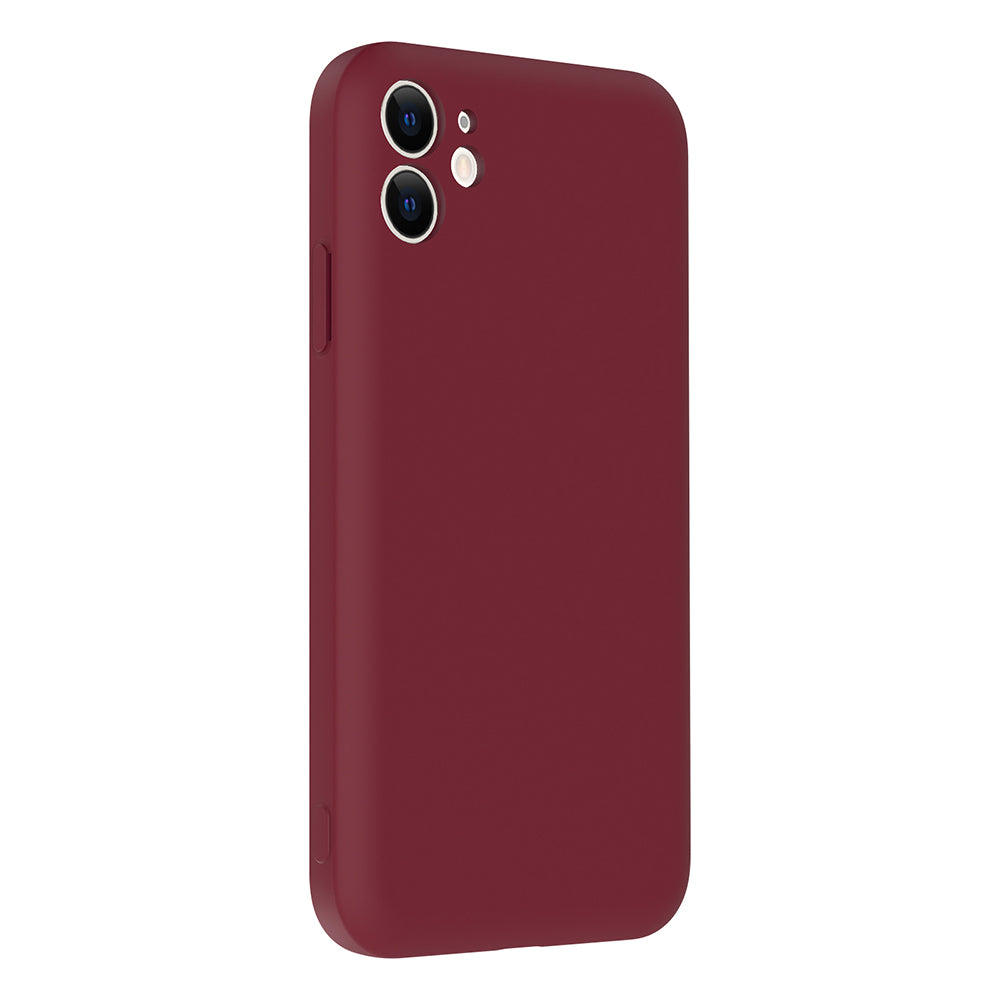 Apple iPhone 11 Kılıf Kamera Korumalı Kartlık Hazneli Zore Vitra Kapak Kahverengi
