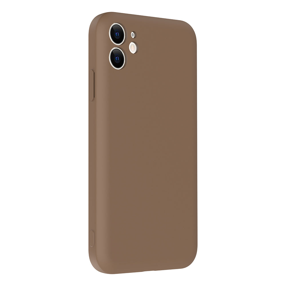 Apple iPhone 11 Kılıf Kamera Korumalı Kartlık Hazneli Zore Vitra Kapak Gri