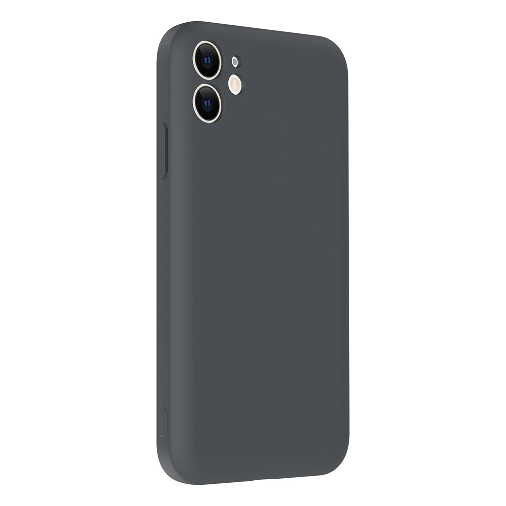 Apple iPhone 11 Kılıf Kamera Korumalı Kartlık Hazneli Zore Vitra Kapak Gri