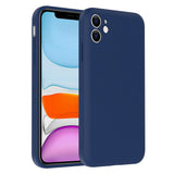 Apple iPhone 11 Kılıf Kamera Korumalı Kartlık Hazneli Zore Vitra Kapak Lacivert