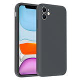 Apple iPhone 11 Kılıf Kamera Korumalı Kartlık Hazneli Zore Vitra Kapak Gri