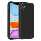 Apple iPhone 11 Kılıf Kamera Korumalı Kartlık Hazneli Zore Vitra Kapak Siyah