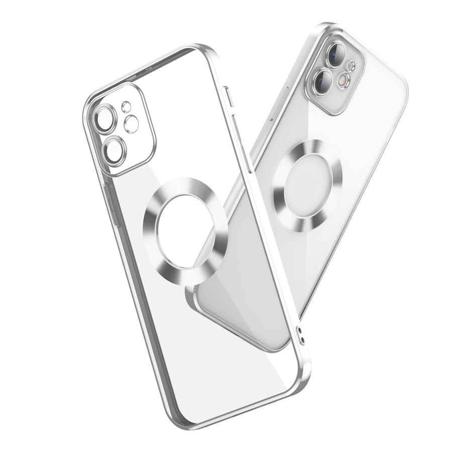 Apple iPhone 11 Kılıf Kamera Korumalı Logo Gösteren Zore Omega Kapak Kırmızı