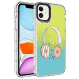 Apple iPhone 11 Kılıf Kamera Korumalı Renkli Desenli Sert Silikon Zore Korn Kapak NO14