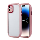 Apple iPhone 11 Kılıf Kamera Korumalı Renkli Kenar ve Çerçeve Tasarımlı Zore Vitamin Kapak Siyah
