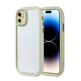 Apple iPhone 11 Kılıf Kamera Korumalı Renkli Kenar ve Çerçeve Tasarımlı Zore Vitamin Kapak Yeşil