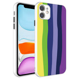 Apple iPhone 11 Kılıf Kamera Korumalı Renkli Temperli Zore X-Cam Kapak NO3