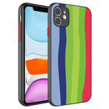 Apple iPhone 11 Kılıf Kamera Korumalı Renkli Temperli Zore X-Cam Kapak NO4
