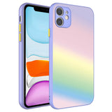 Apple iPhone 11 Kılıf Kamera Korumalı Renkli Temperli Zore X-Cam Kapak NO7