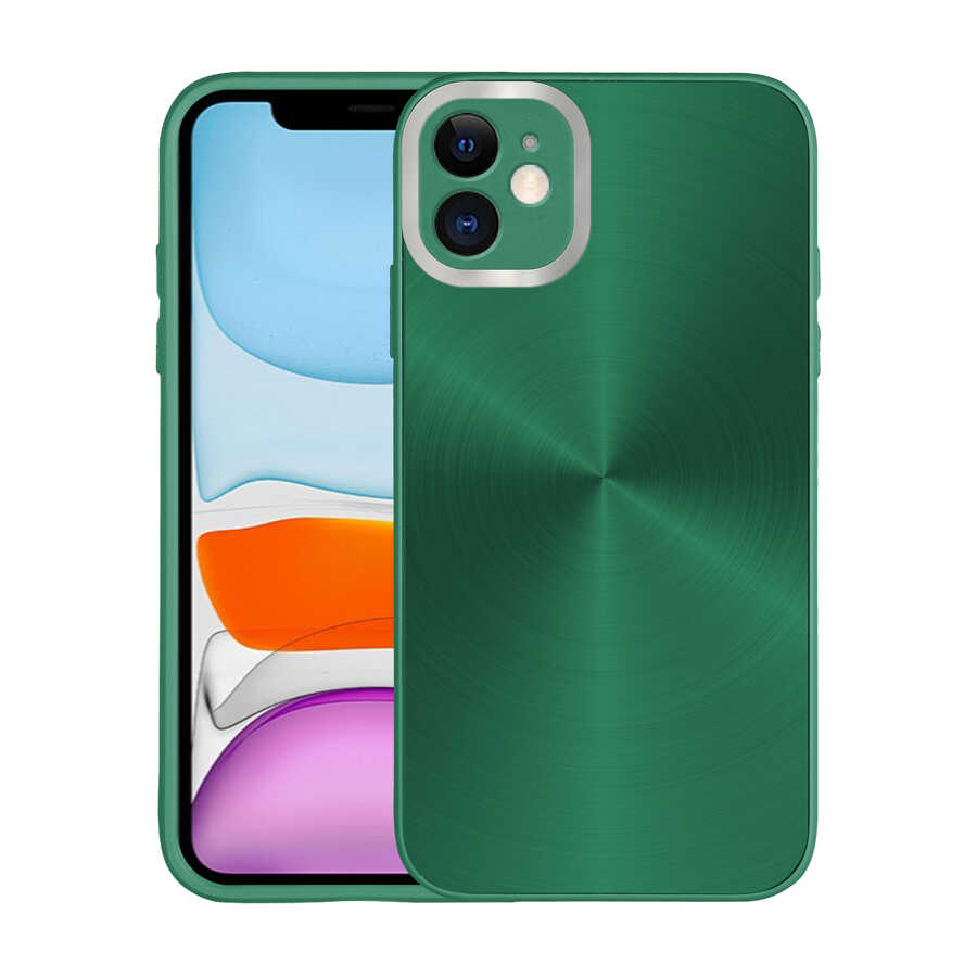 Apple iPhone 11 Kılıf Kamera Korumalı Sert Zore Desa Kapak Lila