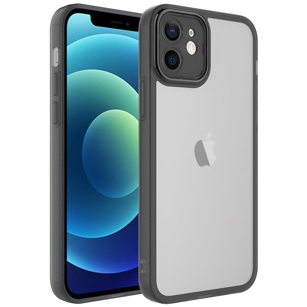 Apple iPhone 11 Kılıf Kamera Korumalı Transparan Zore Post Kapak Siyah