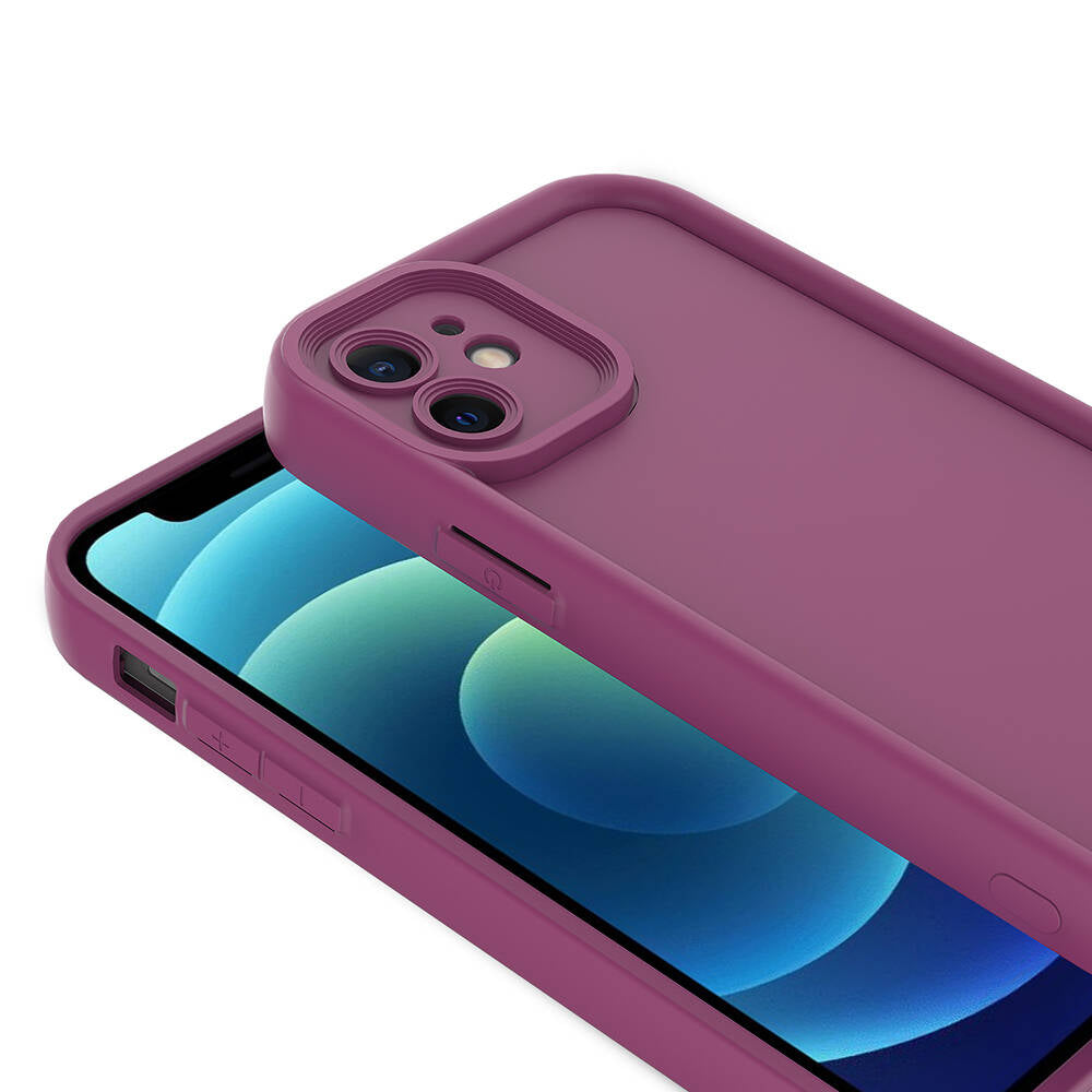 Apple iPhone 11 Kılıf Kamera Korumalı Zore Ananas Kapak Pembe Koyu