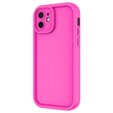 Apple iPhone 11 Kılıf Kamera Korumalı Zore Ananas Kapak Pembe Koyu