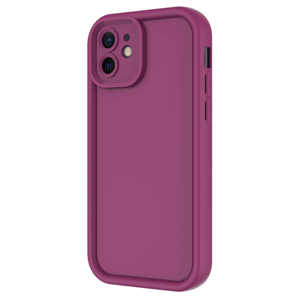 Apple iPhone 11 Kılıf Kamera Korumalı Zore Ananas Kapak Pembe Koyu