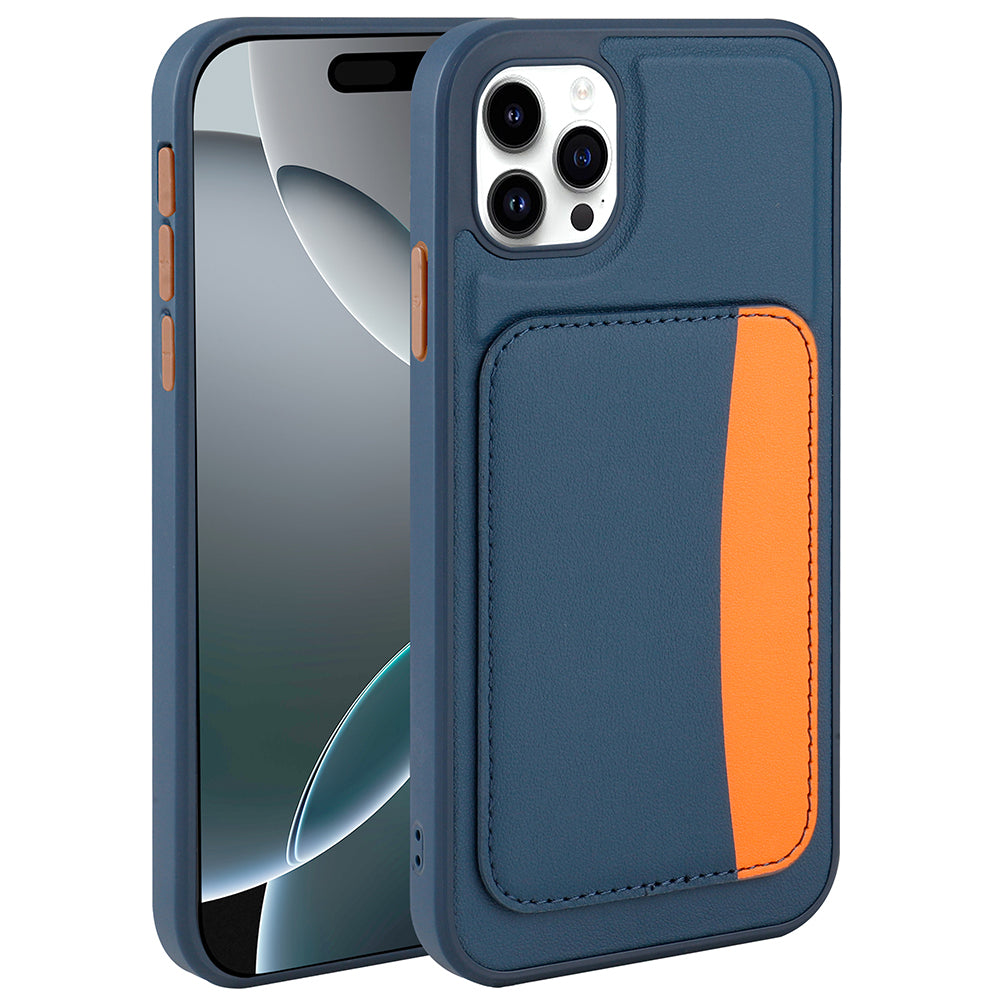 Apple iPhone 11 Kılıf Kartlıklı Zore X-Kart Silikon Kapak Lacivert