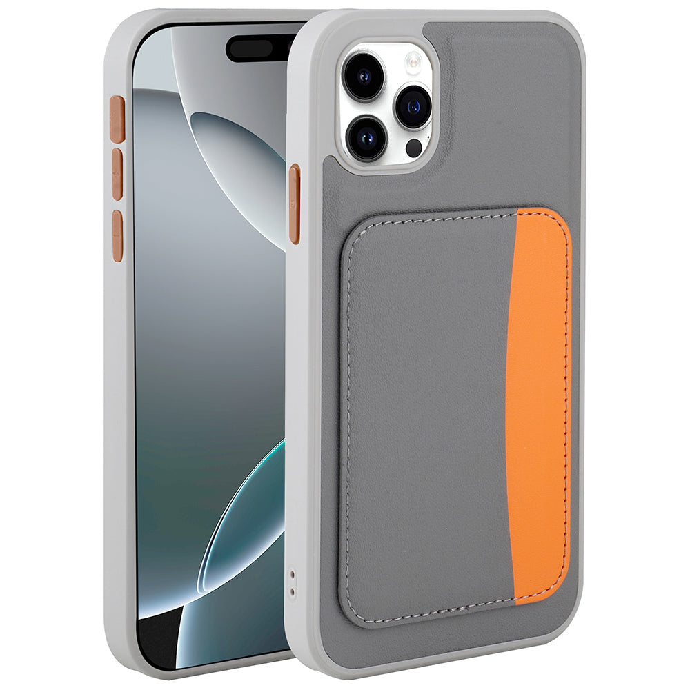 Apple iPhone 11 Kılıf Kartlıklı Zore X-Kart Silikon Kapak Koyu Gri