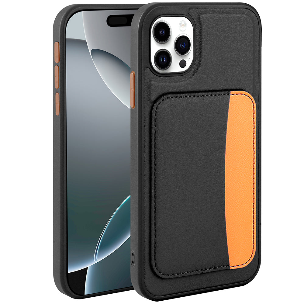 Apple iPhone 11 Kılıf Kartlıklı Zore X-Kart Silikon Kapak Siyah