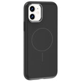 Apple iPhone 11 Kılıf M-Safe Şarj Özellikli Metal Kamera Çerçeveli Zore Edi Silikon Kapak Lacivert