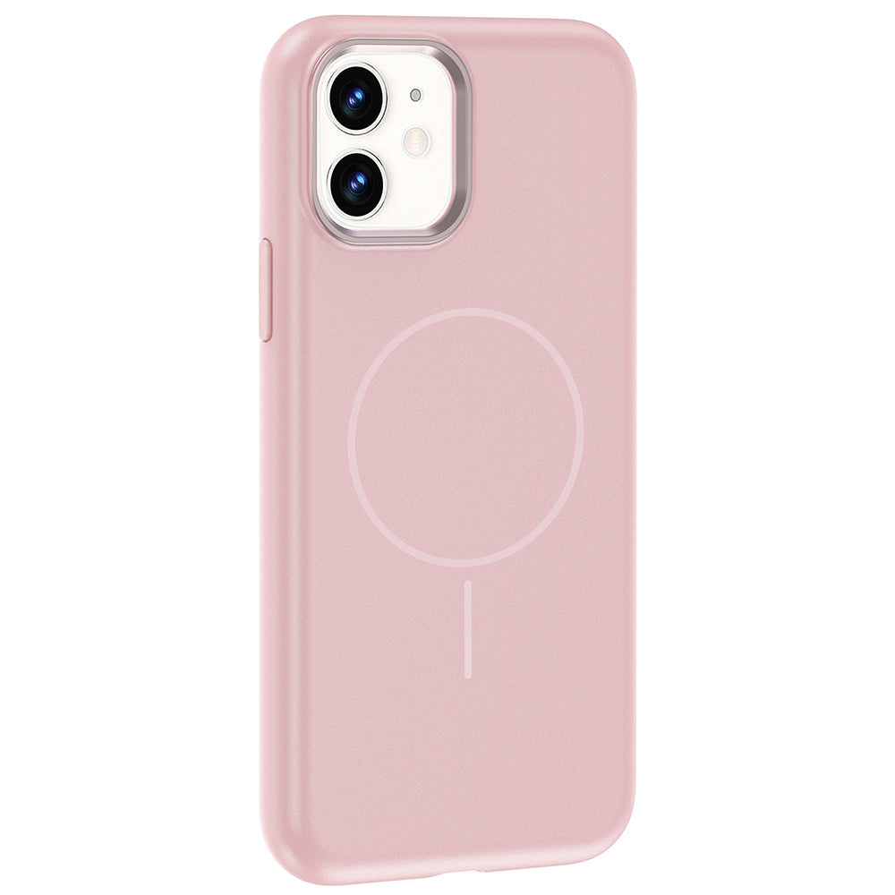 Apple iPhone 11 Kılıf M-Safe Şarj Özellikli Metal Kamera Çerçeveli Zore Edi Silikon Kapak Lila