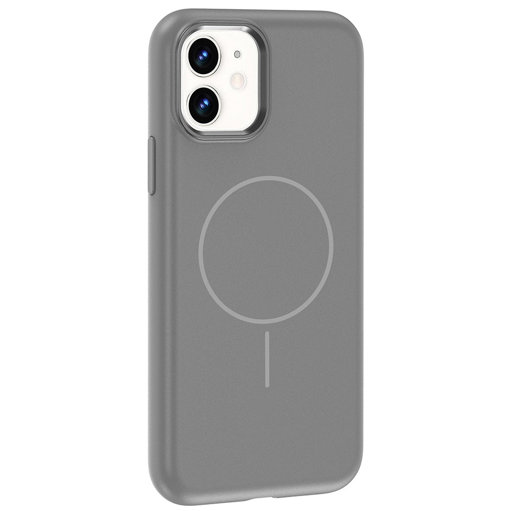 Apple iPhone 11 Kılıf M-Safe Şarj Özellikli Metal Kamera Çerçeveli Zore Edi Silikon Kapak Siyah