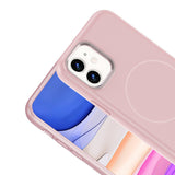 Apple iPhone 11 Kılıf M-Safe Şarj Özellikli Metal Kamera Çerçeveli Zore Edi Silikon Kapak Mor