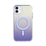 Apple iPhone 11 Kılıf M-safe Şarj Özellikli Transparan Renk Geçişli Zore Toros Kapak Rose Gold