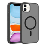 Apple iPhone 11 Kılıf M-safe Şarj Özellikli Babet Kapak Siyah