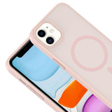 Apple iPhone 11 Kılıf M-safe Şarj Özellikli Babet Kapak Desert Gold