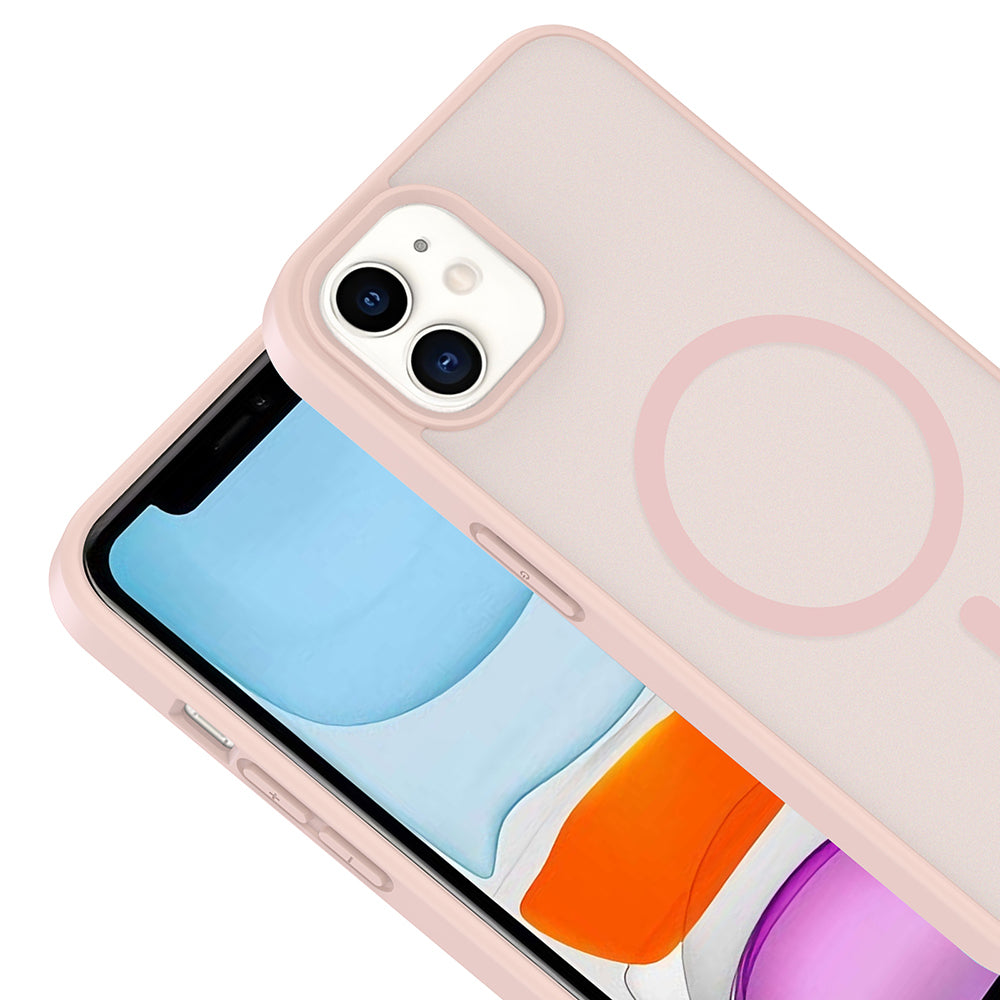 Apple iPhone 11 Kılıf M-safe Şarj Özellikli Babet Kapak Desert Gold