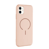 Apple iPhone 11 Kılıf M-safe Şarj Özellikli Zore Meta Kapak Lacivert