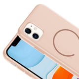 Apple iPhone 11 Kılıf M-safe Şarj Özellikli Zore Meta Kapak Siyah