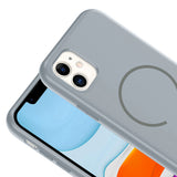 Apple iPhone 11 Kılıf M-safe Şarj Özellikli Zore Meta Kapak Siyah